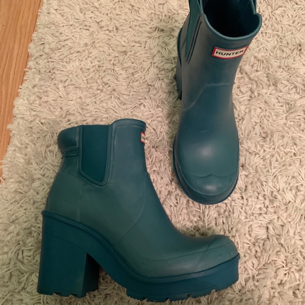 Hunter Original Block Heel Chelsea Rain Boots